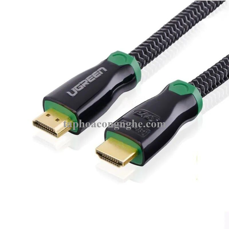 Ugreen 10299 20M Màu đen Đầu nối kim loại cáp Hdmi cao cấp với nylon 1.4V Full Copper 19 + 1 HD126 30010299